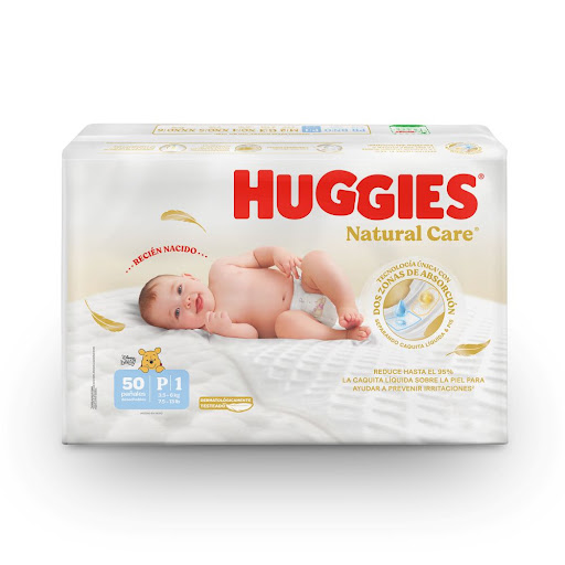 Pañal Huggies Natural Care Etapa 1 x 50 und