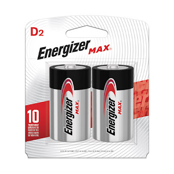 Pila Energizer Max + Power Seal D2 x 2 und  