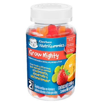 Gerber NutriGummies Grow Mighty Gomitas Frasco x 60 und  