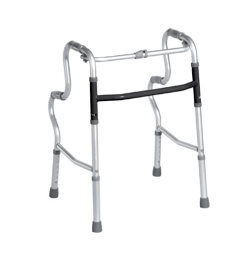CAMINADOR DOBLE APOYO GRIS KP1-816L-19 Impormedical caja x 1 Está diseñado para ofrecer soporte y estabilidad a personas con movilidad reducida. Es ideal para caminar y también para ayudar a ponerse de pie con mayor seguridad. Su estructura es plegable, lo que 