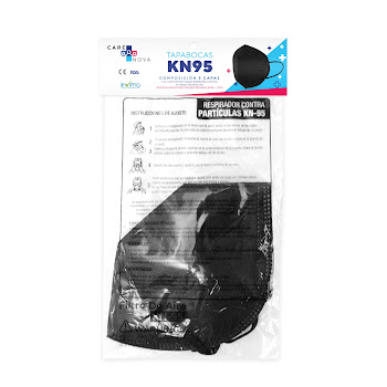 Tapaboca Care Nova Kn95 Negro X 1und   