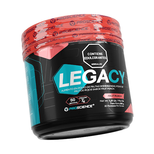 Suplemento Dietario Creatina HCL Legacy Sabor Ponche de Frutas Tarro x 550 gr