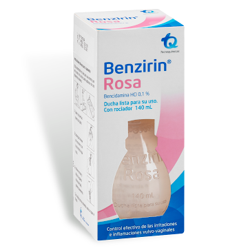 Benzirin Rosa Bencidamina HCI 0.1% Tecnoquímicas Frasco x 140 ml  
