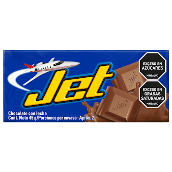 Chocolatina Jet con   Leche x 45 gr  