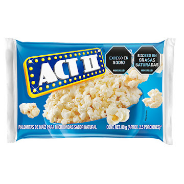 Palomitas de Maíz Act II   Natural x 80 gr  