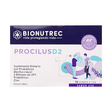 Procilus D2 Probioticos 1 gr Bionutrec Sabor Uva x 10 Sobres  