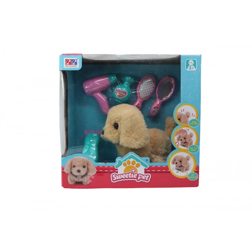 Perro Sweetie Pet Sonidos Y Movimiento Pilas Caja Plasticos Asociados  x 1 Este adorable perrito con sonido y movimiento es perfecto para que los niños exploren su imaginación mientras juegan a cuidar y entrenar a su mascota de juguete. Con su diseño interactivo, podrán disf