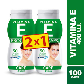 Procaps Vitamina E 400 U.I Frasco 50 Cápsulas x 2 und  