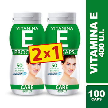 Procaps Vitamina E 400 U.I Frasco 50 Cápsulas x 2 und  