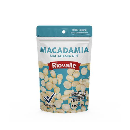 Frutos Secos Nuez de Macadamia Natural Riovalle Megamarket Bolsas Doypack x 1
