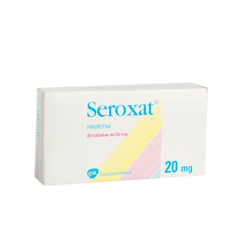Seroxat Paroxetina 20 mg Gsk Caja x 20 Tabletas  