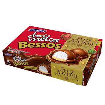 Chocolates Chocmelos   Besos Feliz Navidad X 90gr 