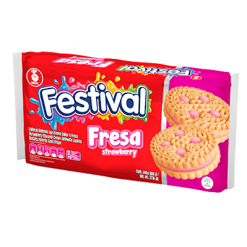 **Galleta Festival Fresa Bolsa x 12 paquetes x 600 gramos  