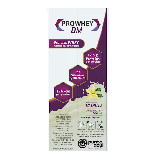 Prowhey Dm Liquido Sabor Vainilla x 200 ml