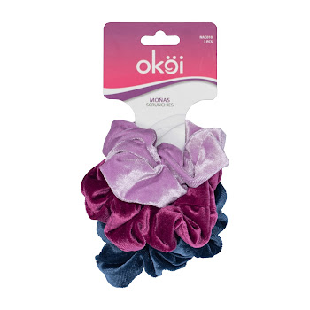 Moña Scrunchy Terciopelo Okoi x 3 und  