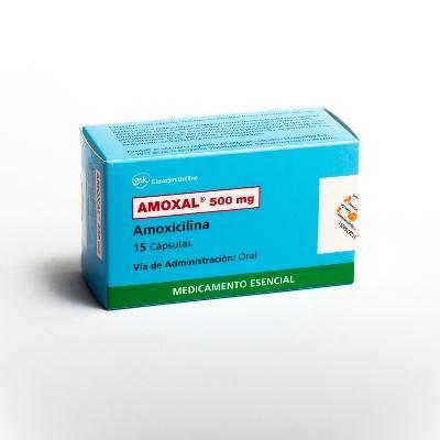 Amoxal Amoxicilina 500 mg GSK Caja x 15 Cápsulas
