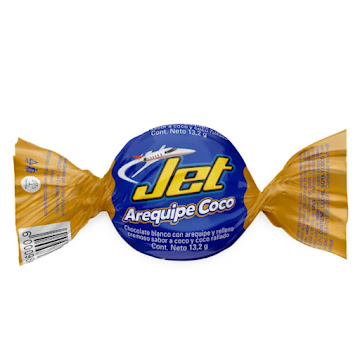 Chocolatina Jet Burbuja   Arequipe Coco x 13.2gr 