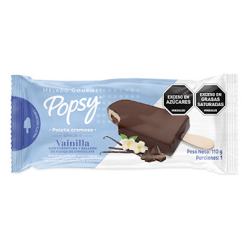 Paleta Popsy Cremosa Vainilla Individual x 100 gr  