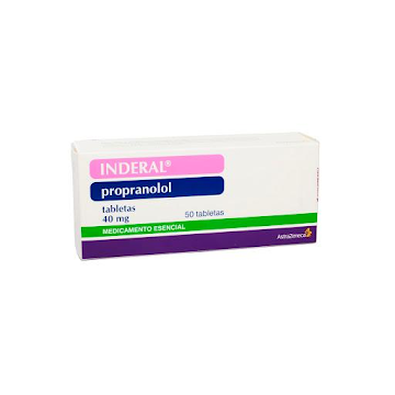 Inderal 40mg Tabletas   Caja X50tab. Astrazeneca Propranolol             
