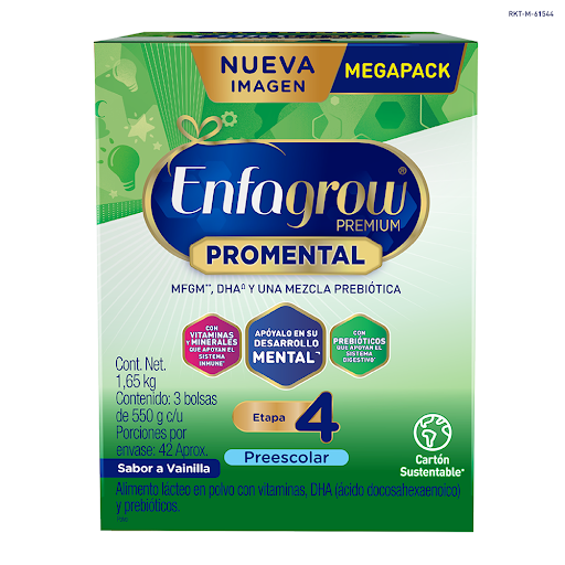 Fórmula Infantil Enfagrow Premium Promental Preescolar Vainilla Etapa 4 Caja x 1650 gr