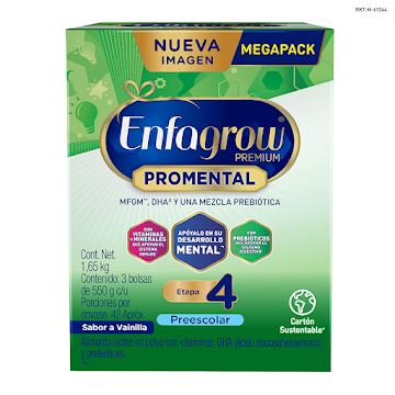 Fórmula De Crecimiento Enfagrow Premium Preescolar Dha+Mfgm x 1650 gr  