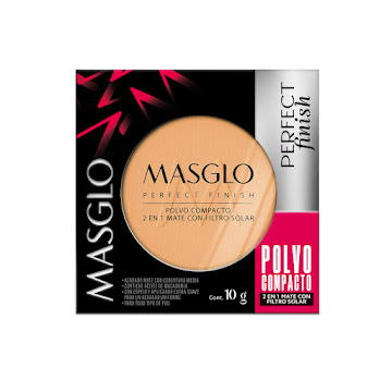 Polvo Compacto Masglo Perfect Finish Oscuro 1 x 10 g  