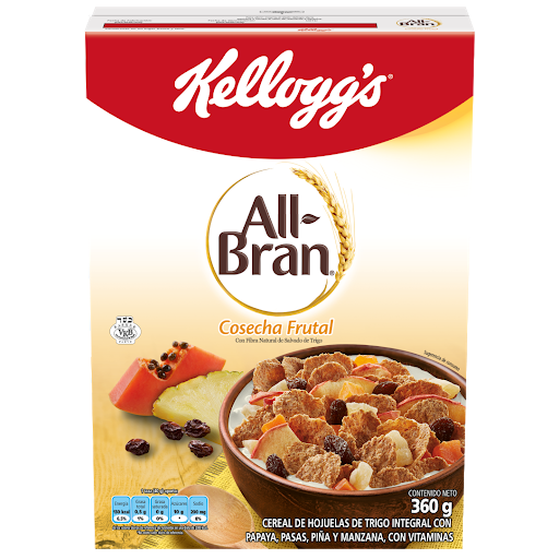 Cereal Kellogg´S All-Bran Cosecha Frutal X360g                       
