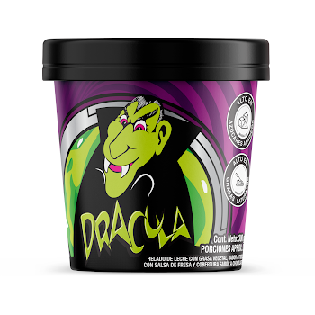 Helado Drácula   Monstruos Del Futuro Medio Litro X300g 