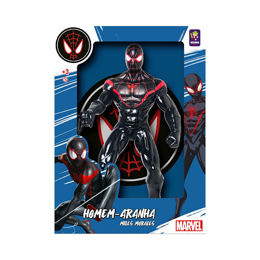 Muñeco Spider Man Miles Morales Marvel 50 cm Marvel Caja x 1 ĦAdéntrate en el universo Marvel con el Muñeco Spider-Man Miles Morales de Mimo Toys! Este increíble muñeco de 50 cm de altura, con cuerpo articulado, está diseñado con los detalles icónicos del traje