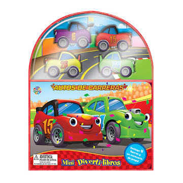 Libro Mini Divertilibros   Autos de Carreras x 1 und 