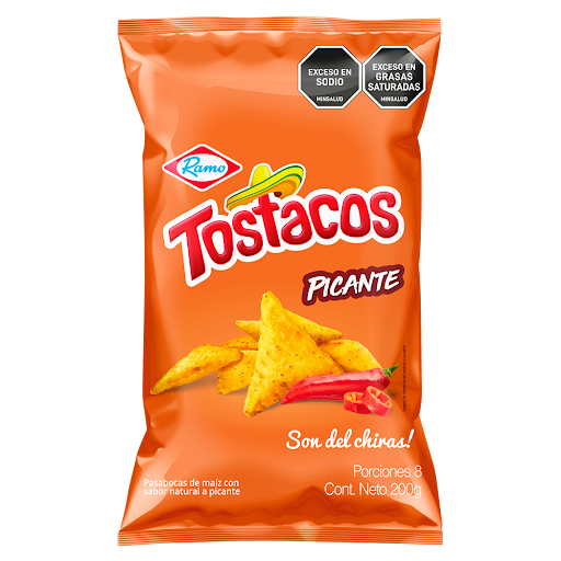 Pasabocas Ramo Tostacos Picantes Familiar x 200 gr
