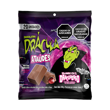 Chocolates Dracula   Ataudes Bolsa x 20 und 