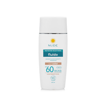 Protector Solar Facial Nude Spf60 Fluido Con Color x 50 ml  
