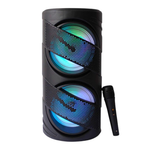 Parlante Con Microfono alambrico Y Luces Led Rgb UNIMARC Unidad x 1 