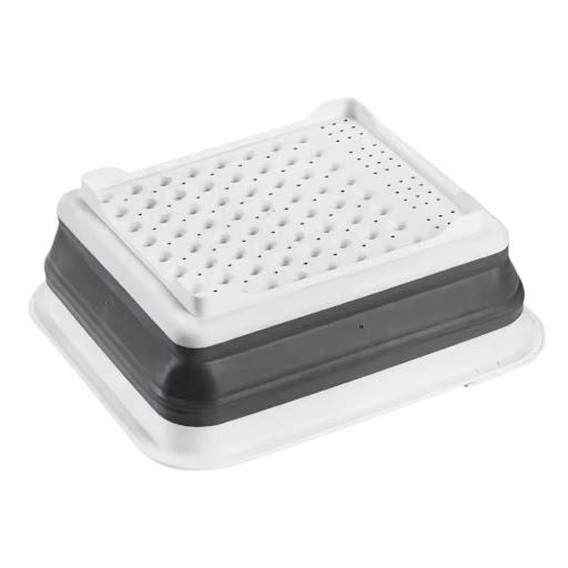 Escurridor De Vajilla Plegable Compacto Facil De Guardar UNIMARC Unidad x 1 ¡Optimiza el espacio en tu cocina con este escurridor de platos plegable! Diseñado para brindar practicidad y eficiencia, este secaplatos es la solución perfecta para mantener tu vajilla organizada y 