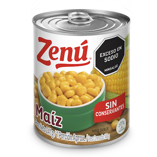 Maíz Dulce Zenu Lata x 241 gr