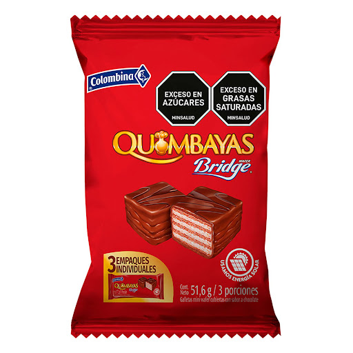 Galletas Colombina Quimbayas Bridge Chocolate x 51.6 gr