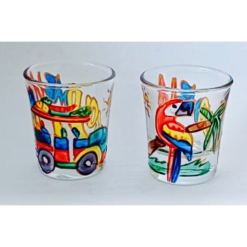 Copas de Aguardiente   Branddu Colombia x 2 und 