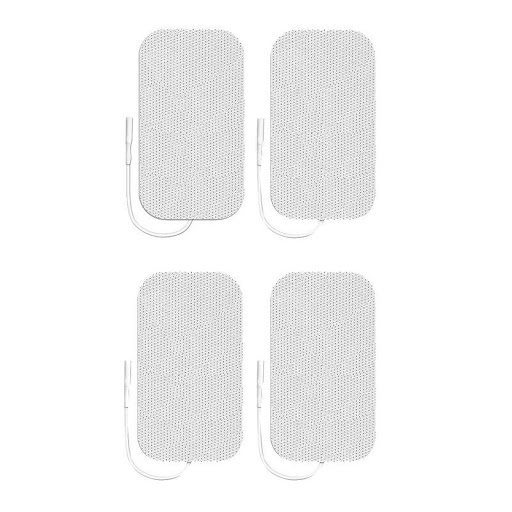 Electrodos Carbón. Valutr 5X9Cm Axelgaard  x 1 Paquete de 4 electrodos rectangulares de 5x9 cm con película de carbón y gel conductor, diseñados para terapias de estimulación eléctrica como TENS y EMS. Su estructura flexible y su cubierta de tela 