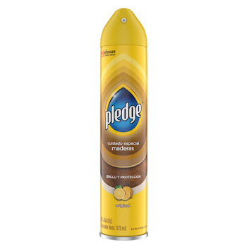 Lustrador De Muebles Pledge En Aerosol Natural Frasco x 378 ml  