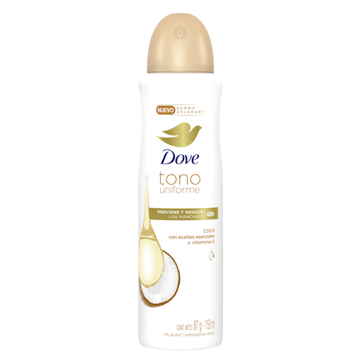 Desodorante Mujer Dove Clear Tone 48h Aerosol Frasco x 150 ml