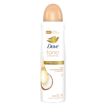 Desodorante Mujer Dove Clear Tone 48h Aerosol Frasco x 150 ml  