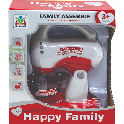 Batidora Happy Pilas Caja Plasticos Asociados  x 1 Este set de batidora es ideal para que los niños exploren el mundo culinario de manera imaginativa, recreando recetas deliciosas y dando un toque especial a sus creaciones. Con su diseño realista y su