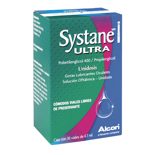 Systane Ultra Polietilenglicol + Propilenglicol 400 Alcon Caja x 30 Viales