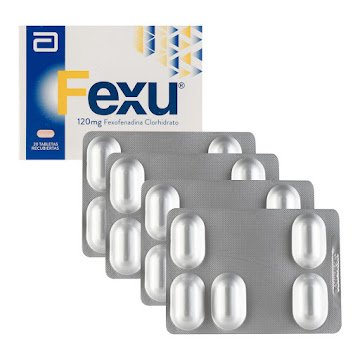 Fexu Fexofenadina Clorhidrato 120 mg Abbott Caja x 20 Tabletas  