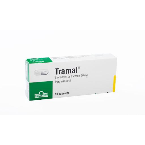 Tramal Clorhidrato de Tramadol 50 mg Grunenthal Caja x 10 Cápsulas