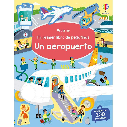 Un Aeropuerto. Mi Primer Libro De Pegatinas Usborne Libro x 1.0 Un Aeropuerto -Pegatinas- (24)   En este divertido libro de pegatinas, los niños podrán completar las escenas de aeropuertos repletos de gente y aviones que vuelan, aterrizan o se preparan para despeg