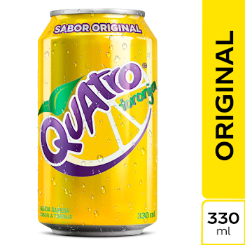 Gaseosa Quatro Toronja Original Lata x 330 ml  