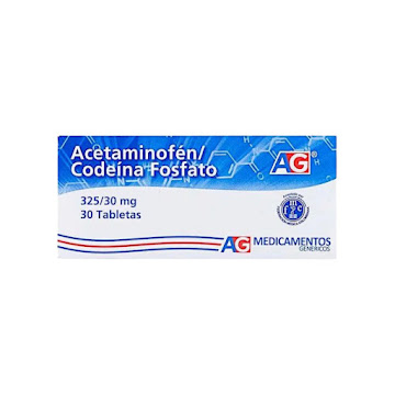 Acetaminofén/Codeína AG 325mg/30mg Caja x 10 Tabletas  