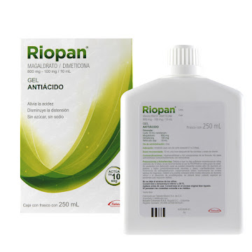RIOPAN 8/1G.100ML. GEL FRASCO X250ML. MAGALDRATO DIMETICONA       
